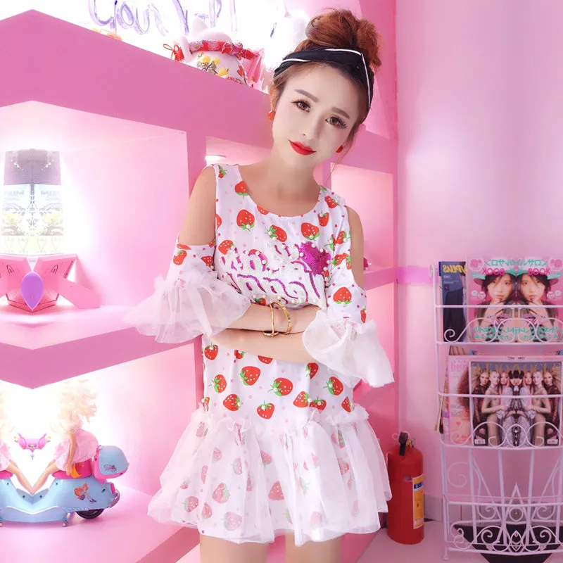 Cute strawberry dress yc21058