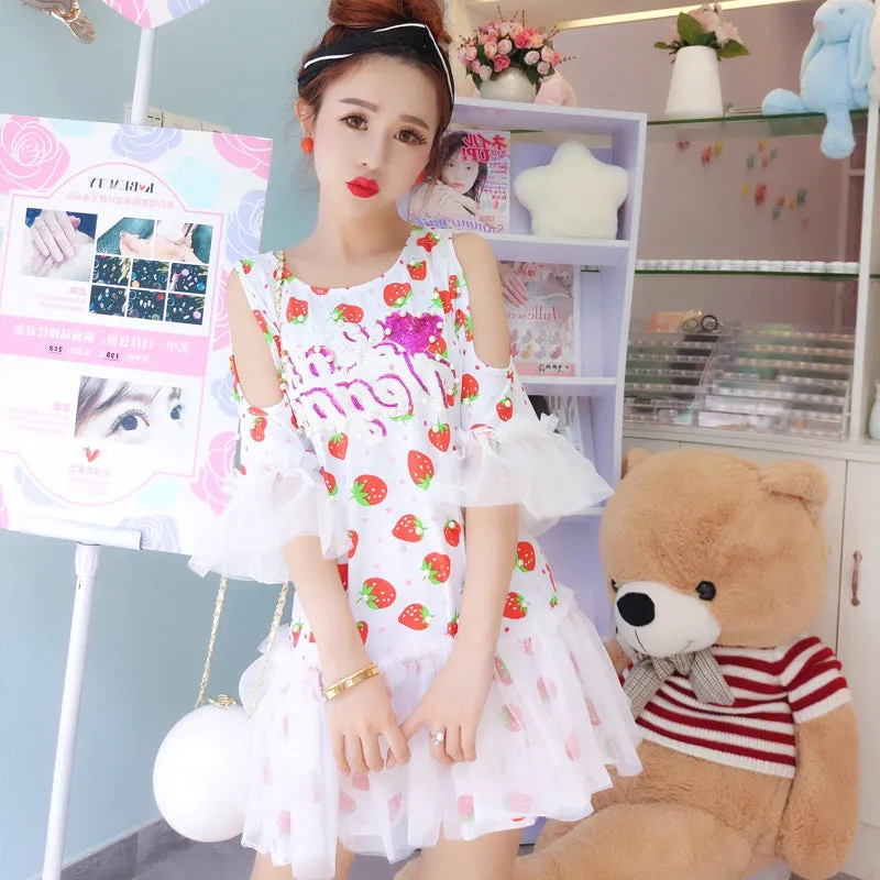 Cute strawberry dress yc21058