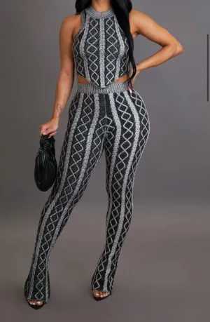 Diamond Pants Set