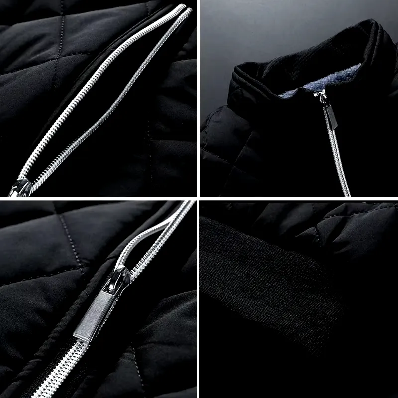Diamond Quilted Fleece Jacket