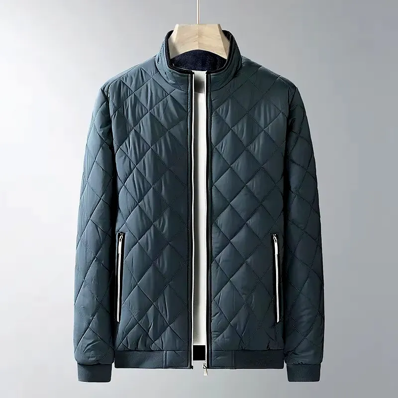 Diamond Quilted Fleece Jacket