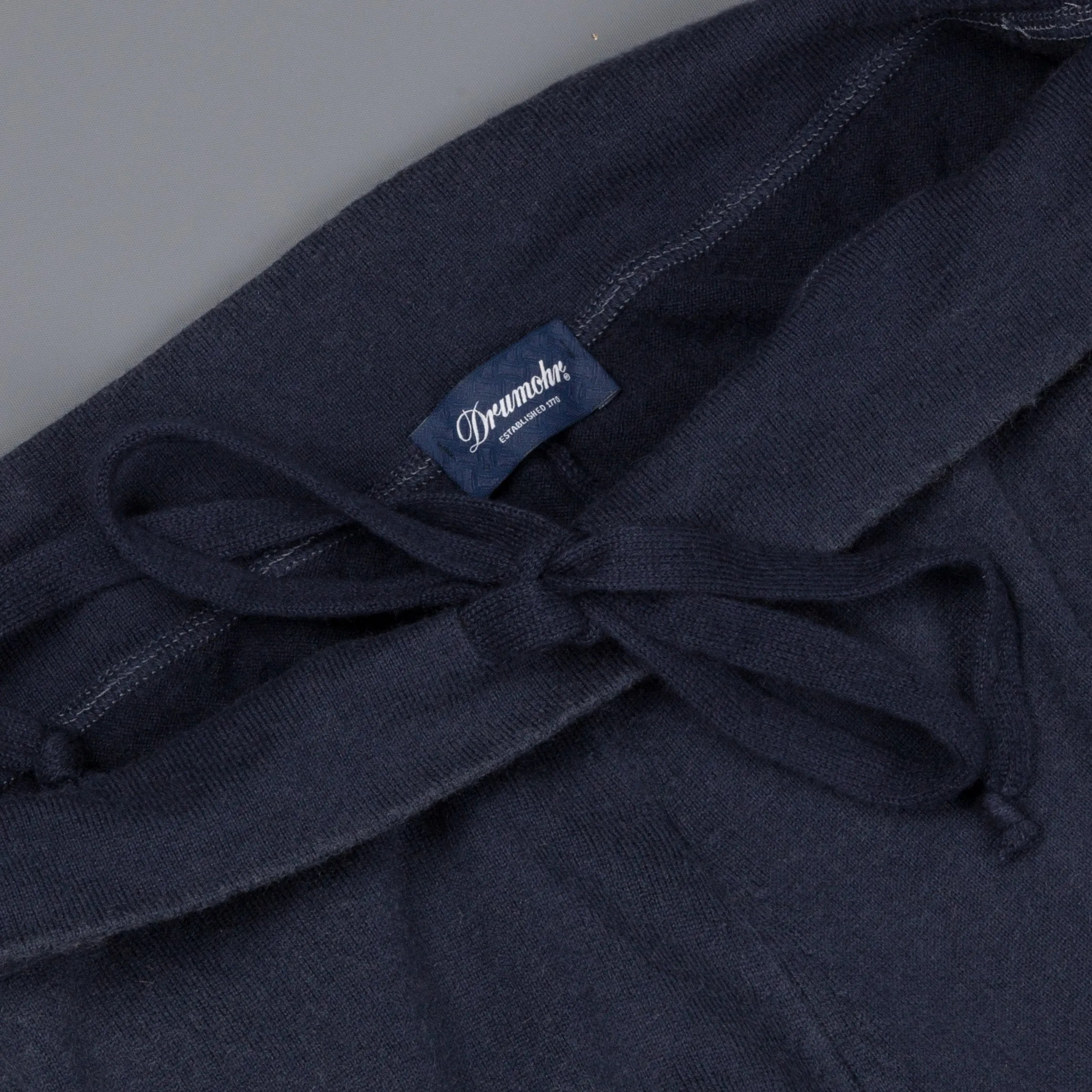 Drumohr Cashmere Sweatpants Frost Navy