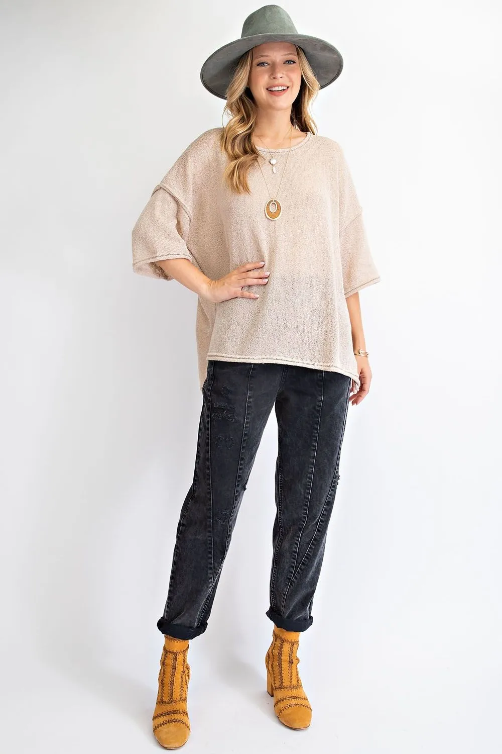 Each and Every Day Thin Sweater Top