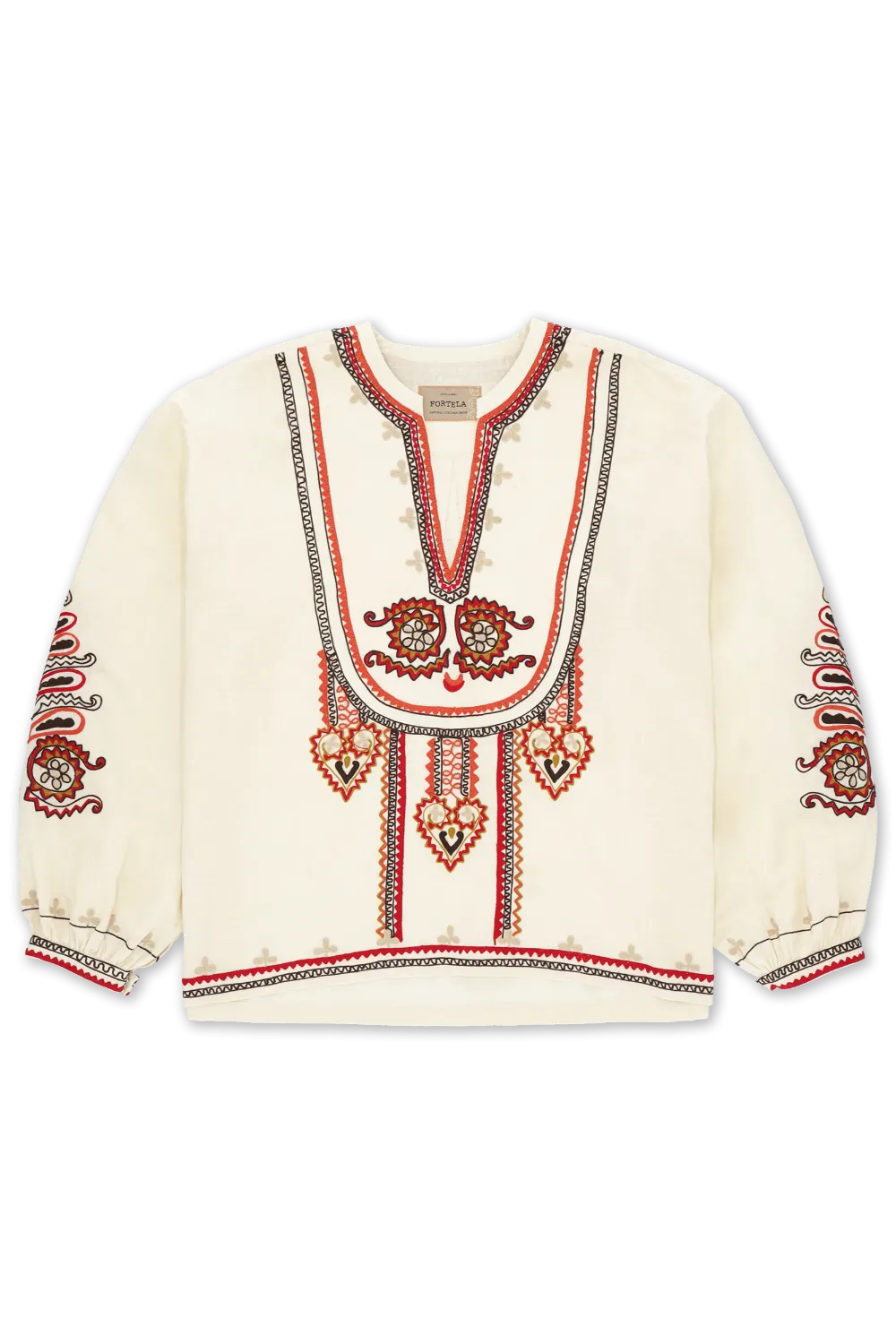 Embroidered Blouse Off White