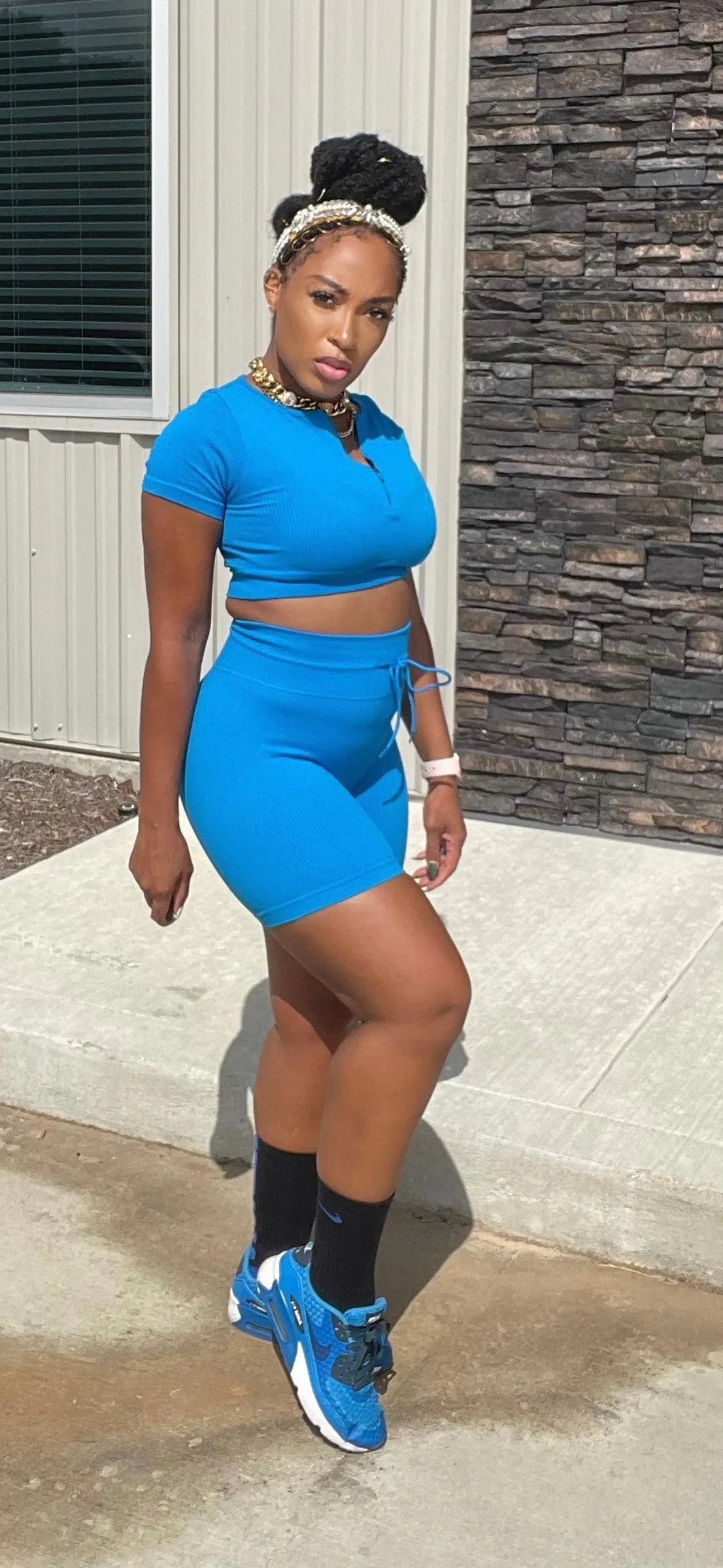 Exclusive Short Sets- Smokey Gray