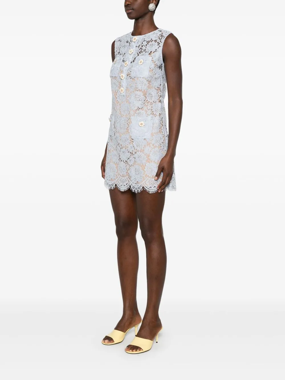 Fine lace mini dress