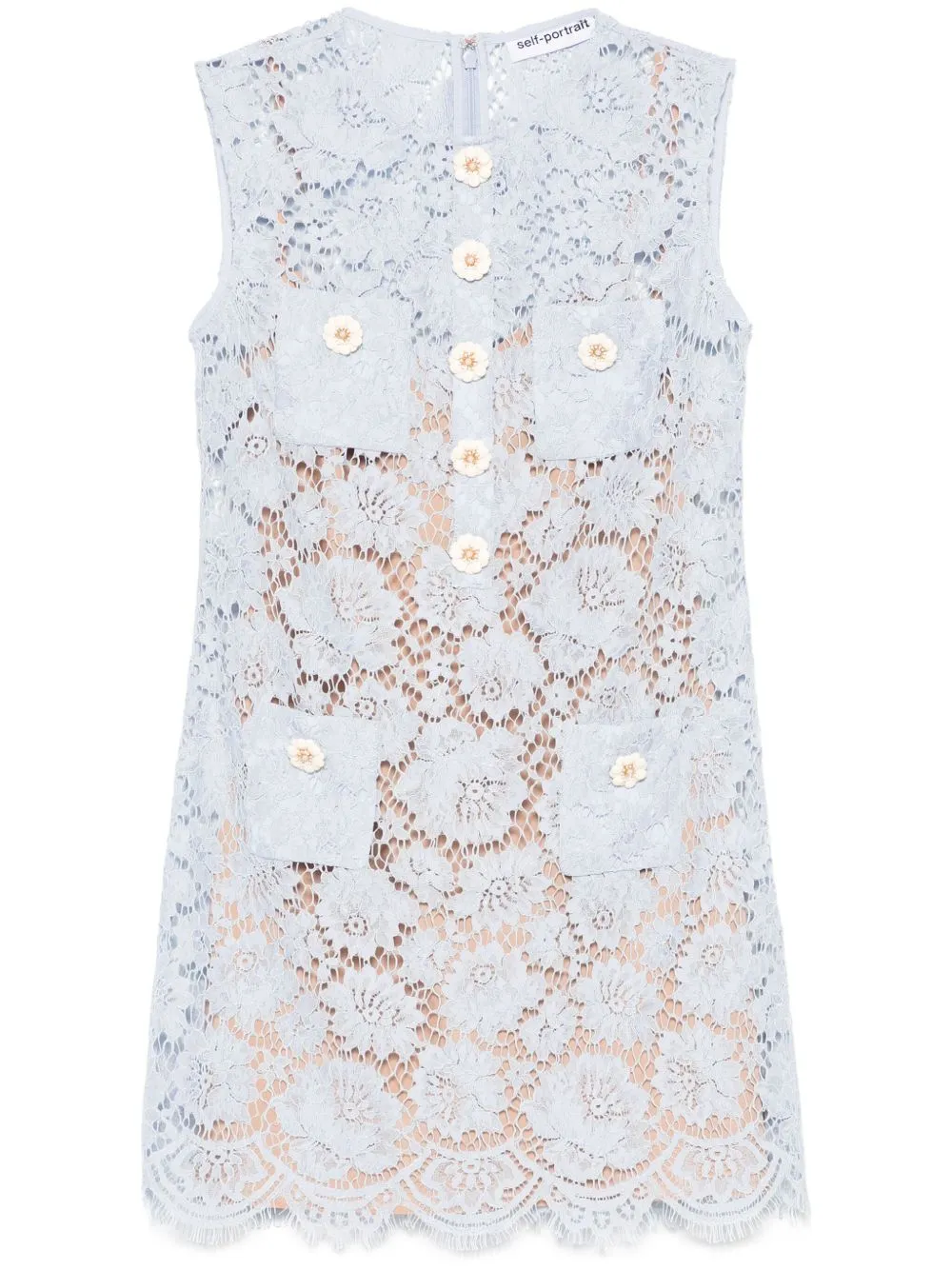Fine lace mini dress