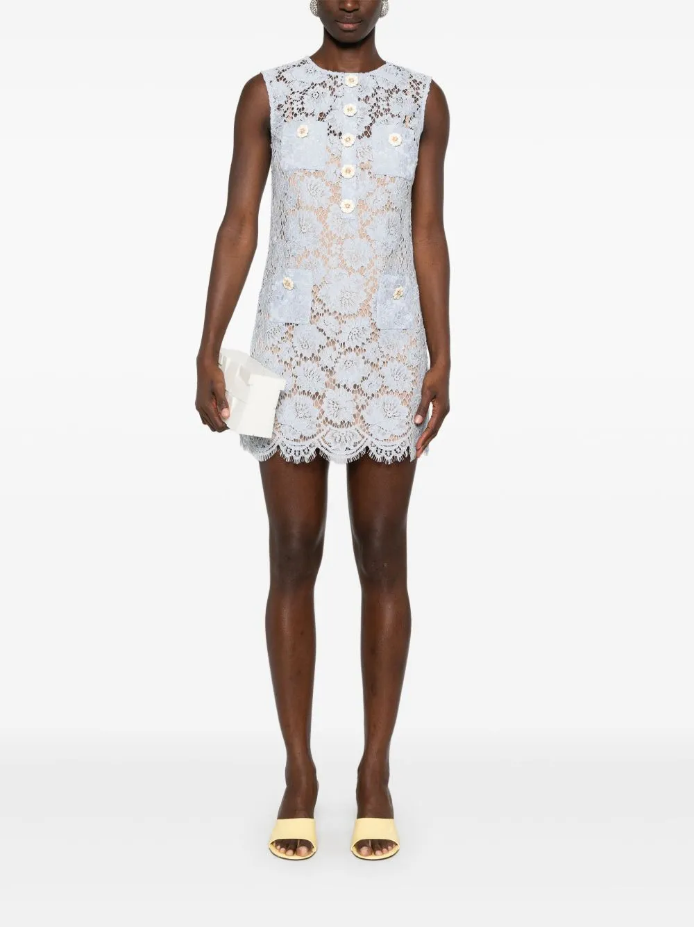 Fine lace mini dress