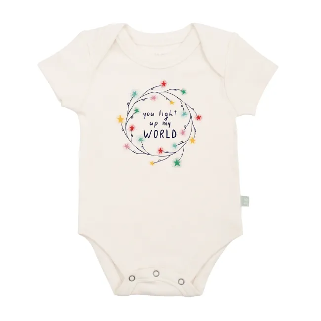 finn and emma graphic bodysuit - light up my world