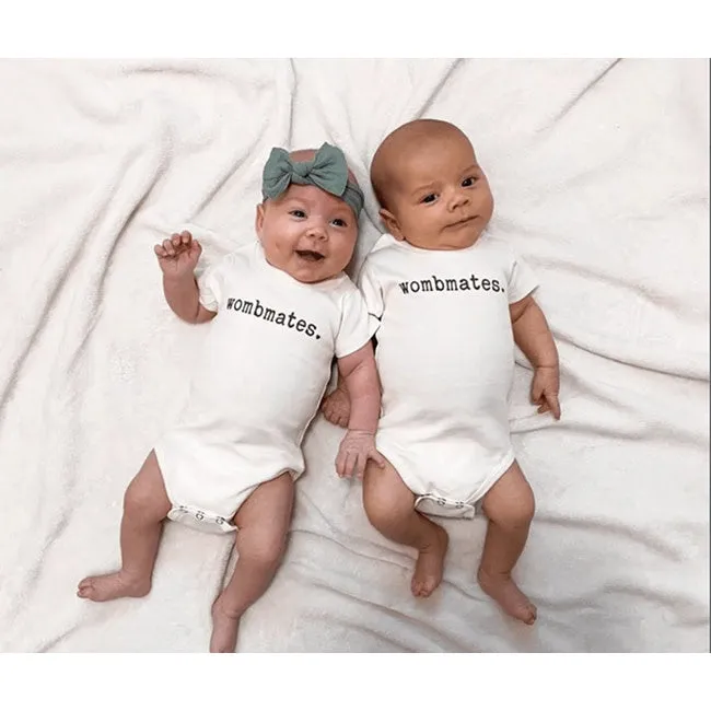 finn and emma graphic bodysuit - wombmates