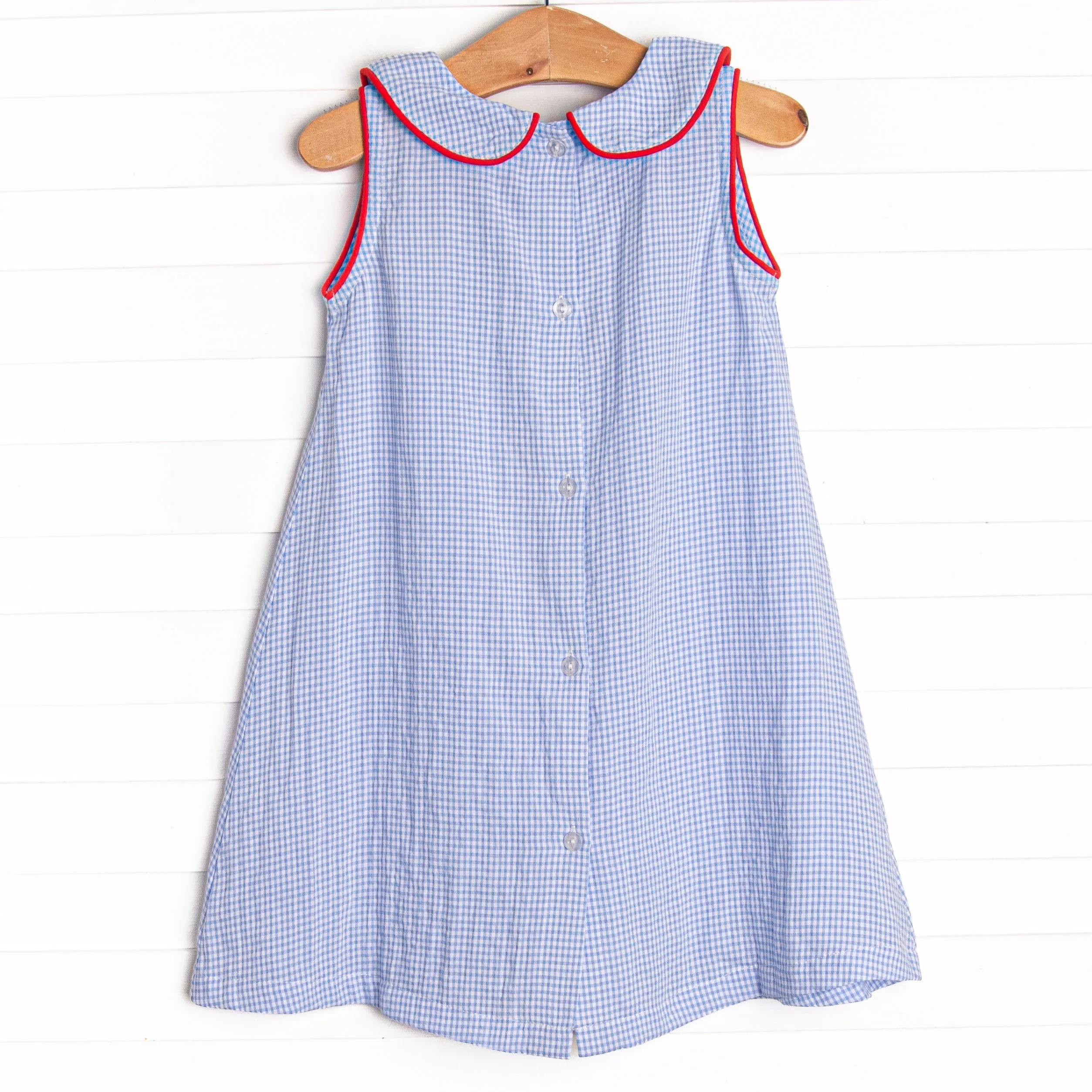 Flags of Freedom Applique Dress, Blue