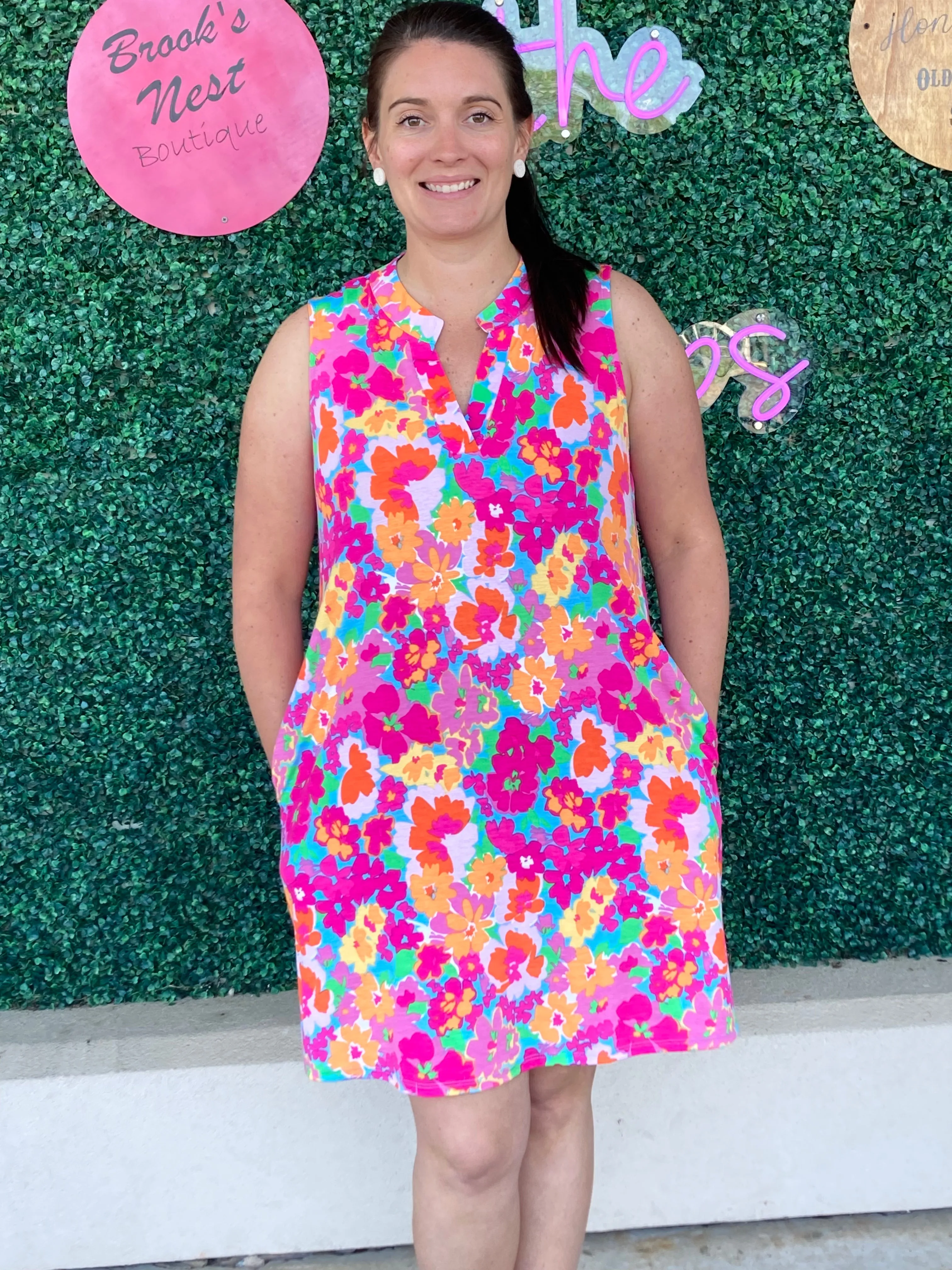 Floral Flattering Dress