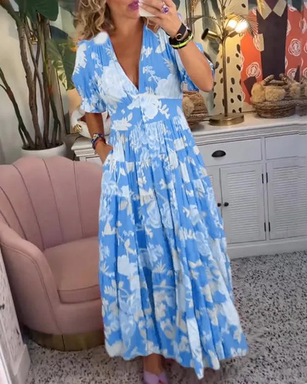 FLORIANA™ - Vibrant Floral Dress