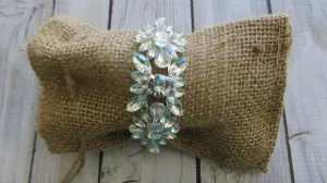 Gemstone Floral Cluster Bracelet