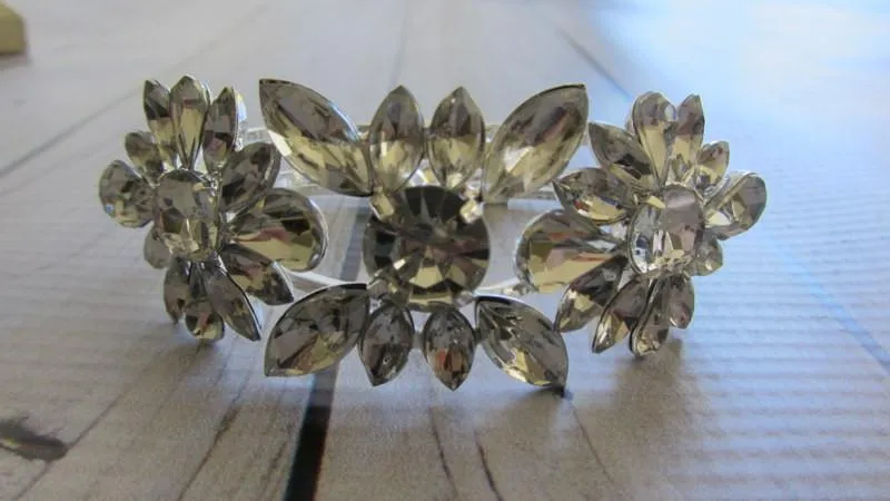 Gemstone Floral Cluster Bracelet