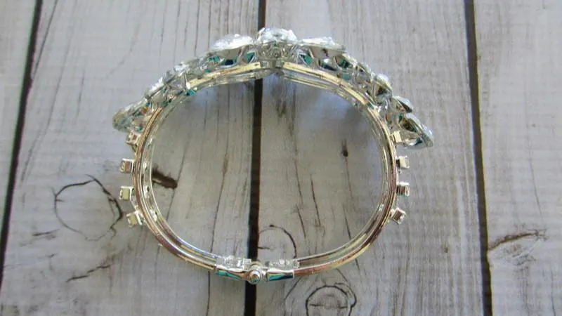Gemstone Floral Cluster Bracelet