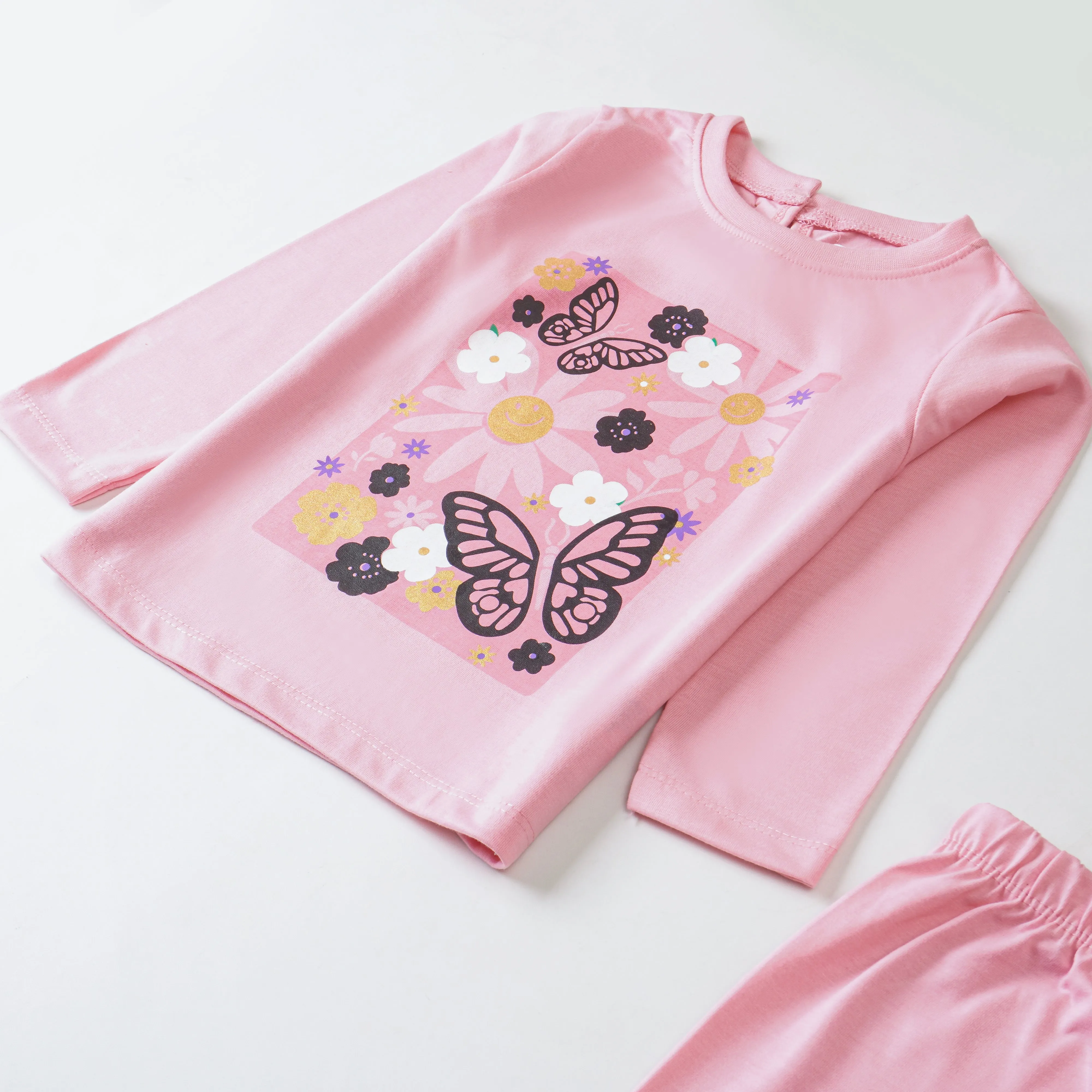 Girls Printed Full Sleeve Suit