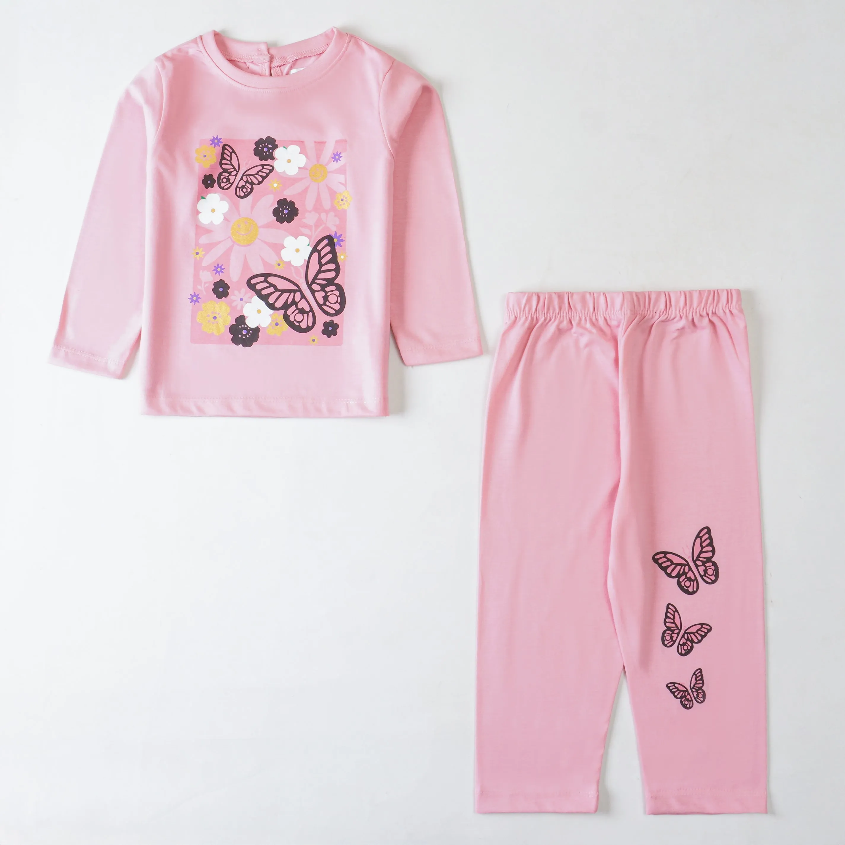 Girls Printed Full Sleeve Suit