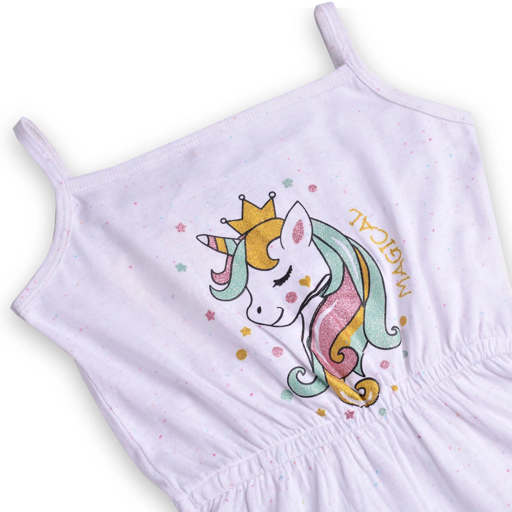 Girls Unicorn Prnt Jumpsuit
