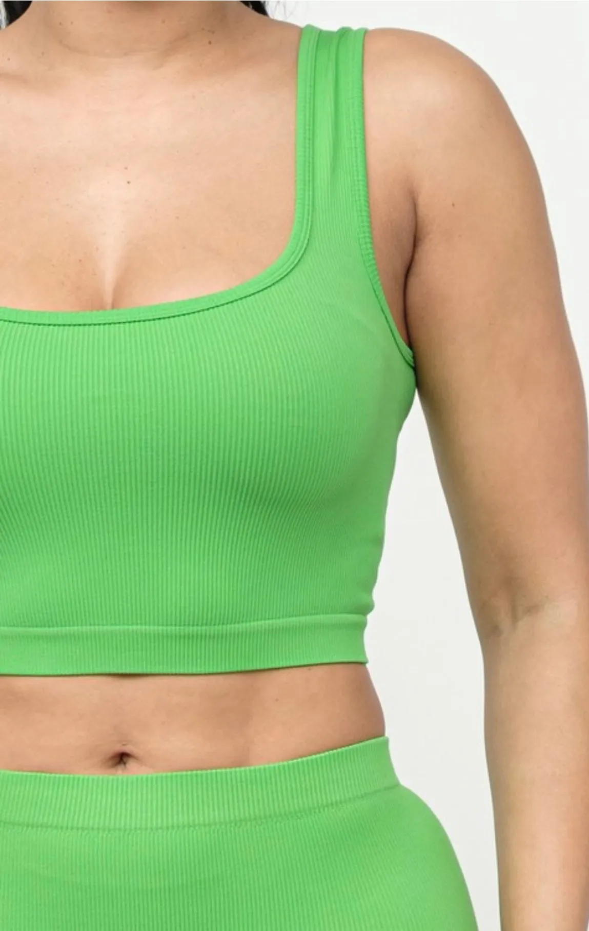 Green Basic Short Set