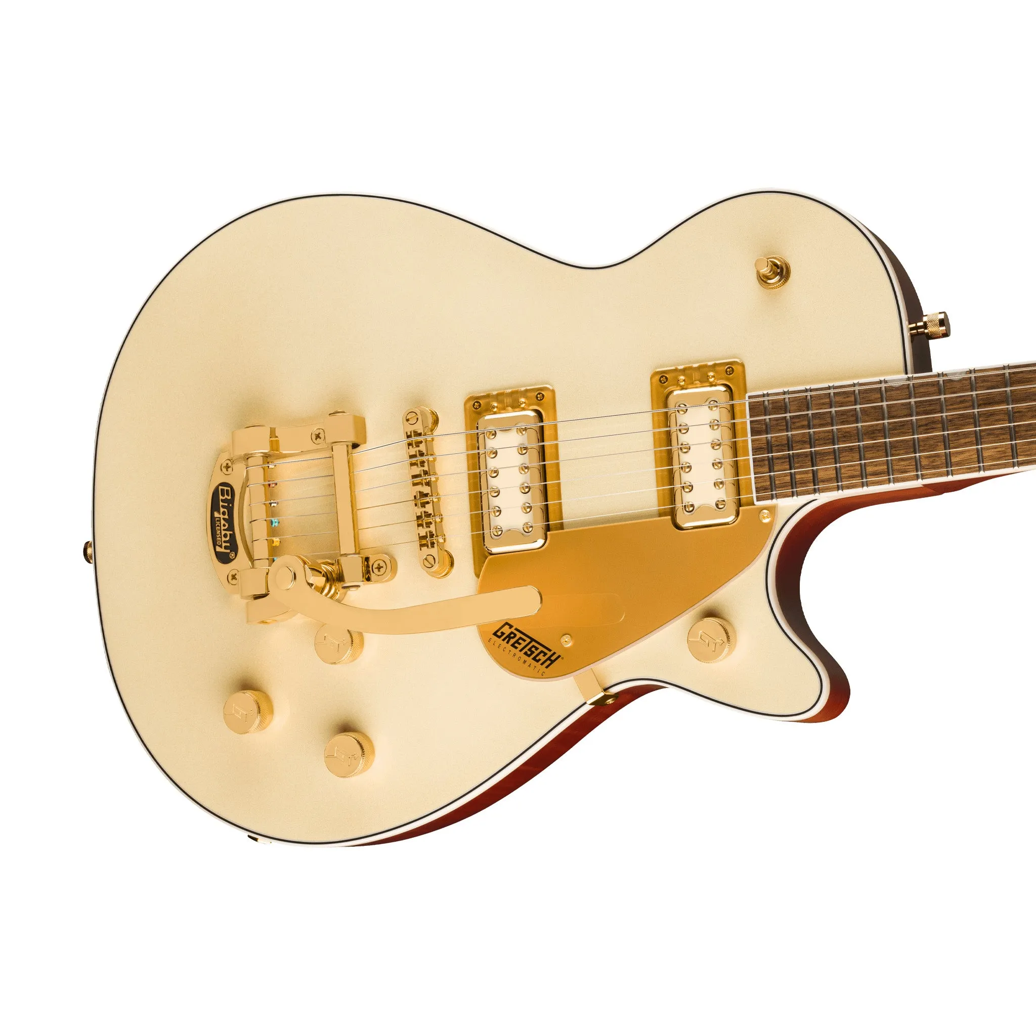 Gretsch Electromatic Pristine LTD Jet Electric Guitar w/Bigsby, Laurel FB, White Gold