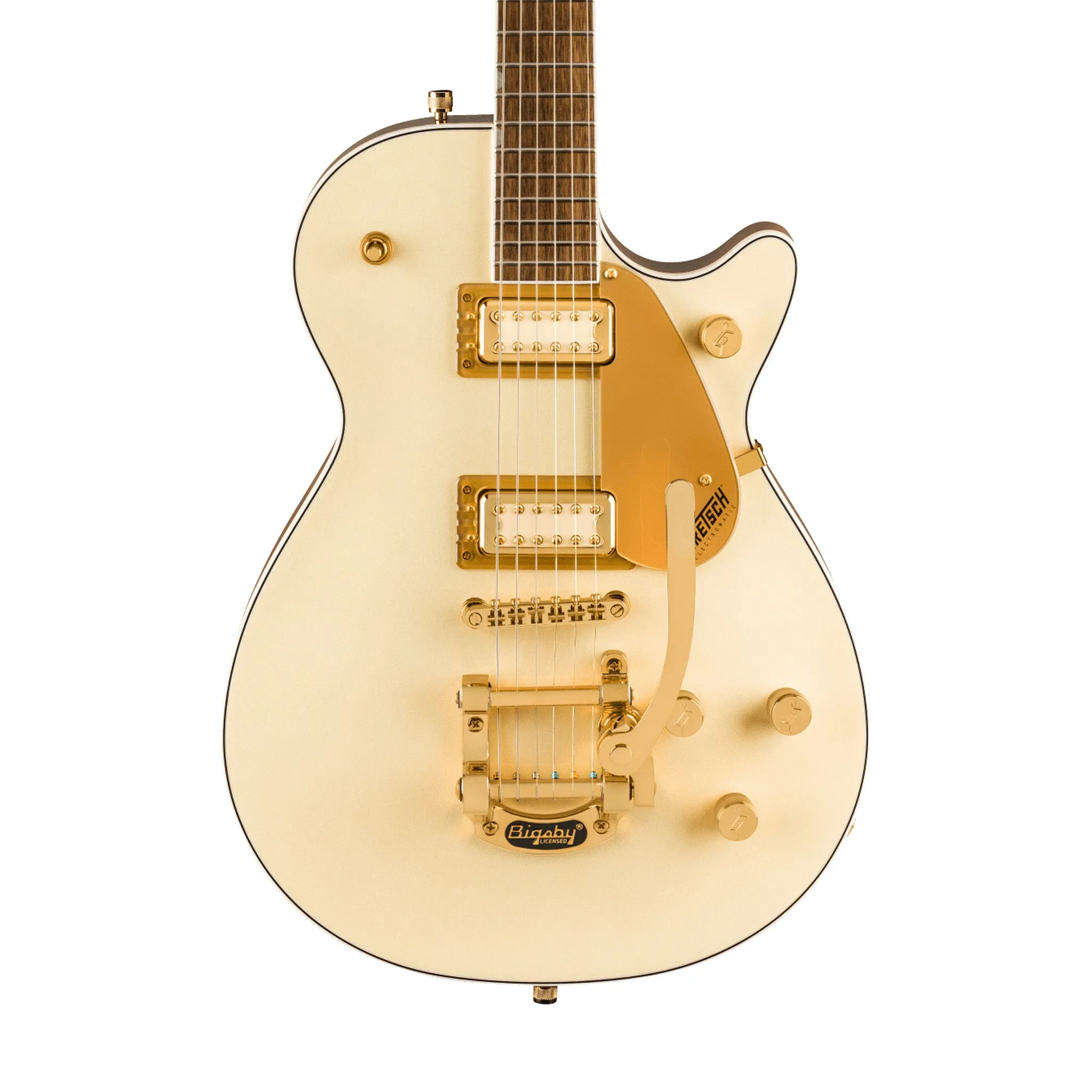 Gretsch Electromatic Pristine LTD Jet Electric Guitar w/Bigsby, Laurel FB, White Gold