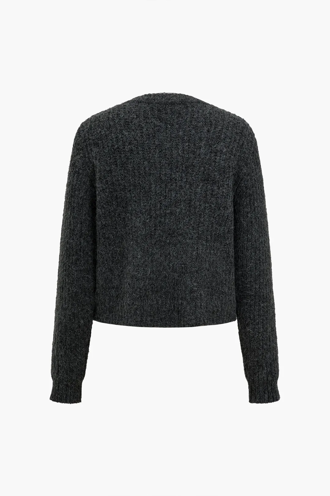 Gwendolyn - Cozy Solid Buttoned Woman's Sweater Cardigan