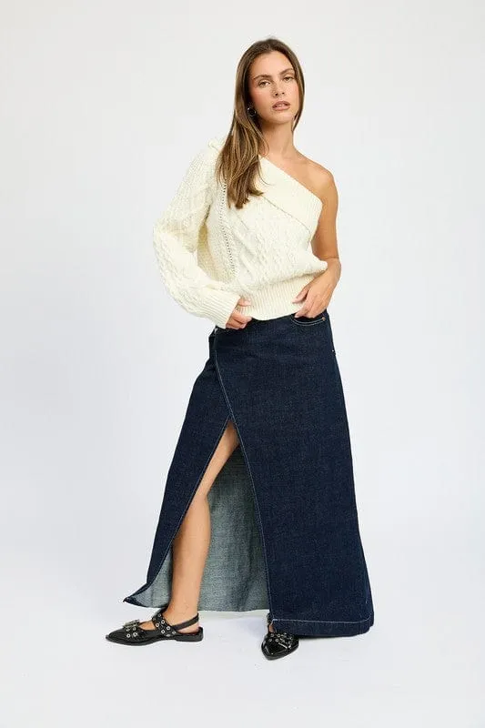 ❤️GYPSY FOX-Emory Park-Oversized One Shoulder Sweater