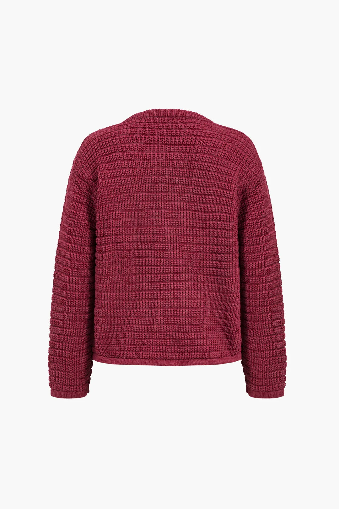Hazel - Warm Buttoned Elegance Woman's Cardigan