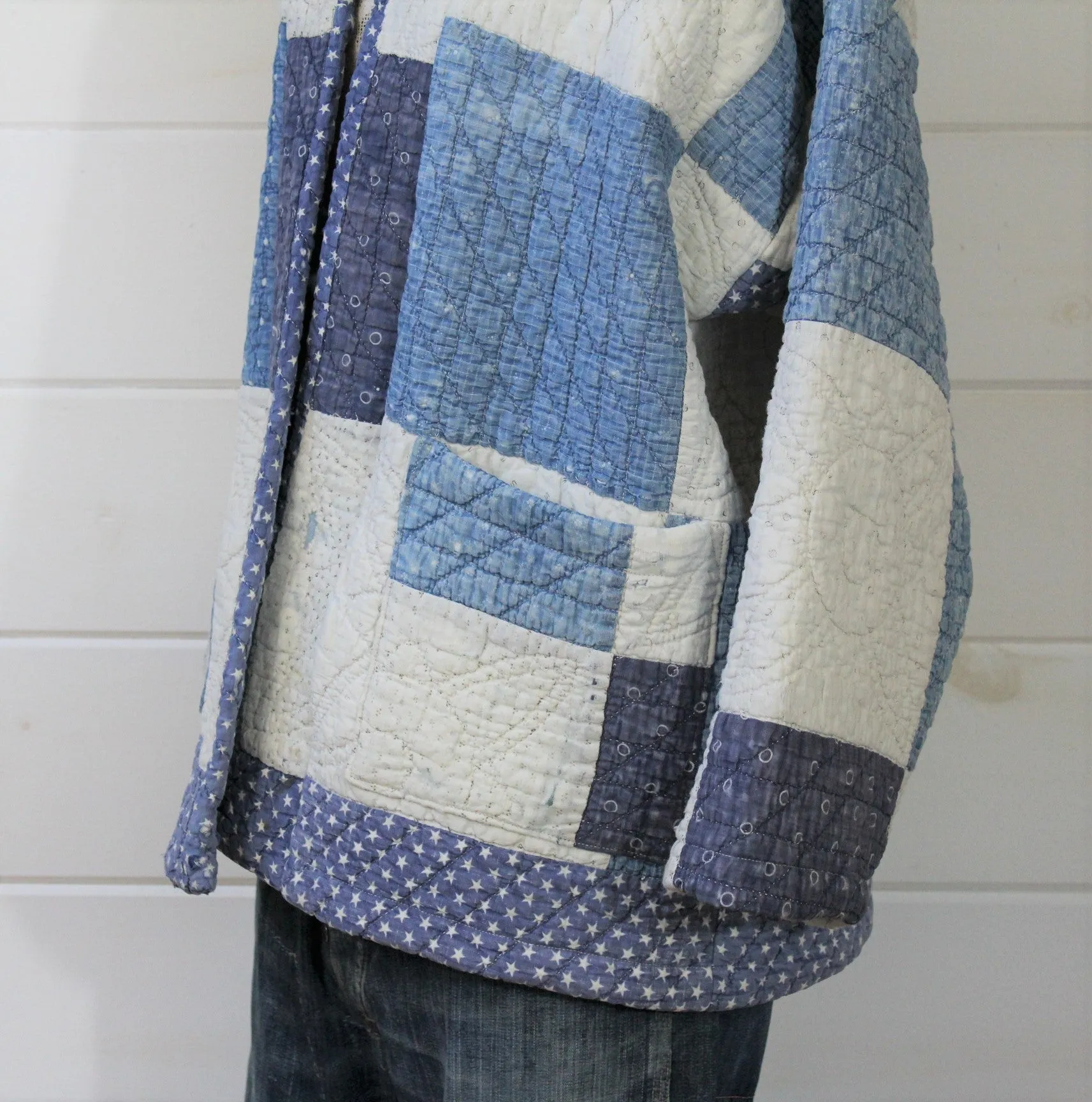 Heirloom Indigo Quilt Coat