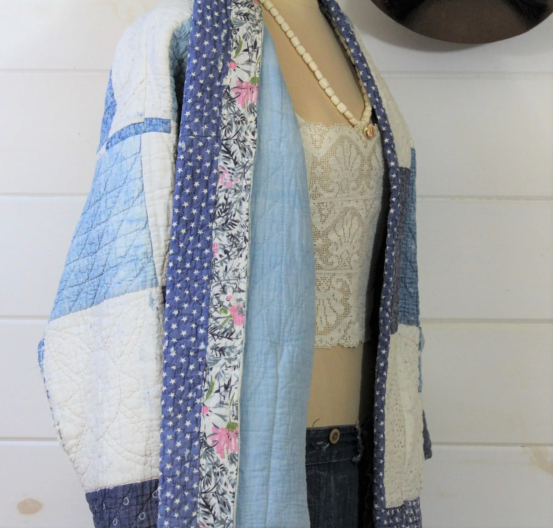 Heirloom Indigo Quilt Coat