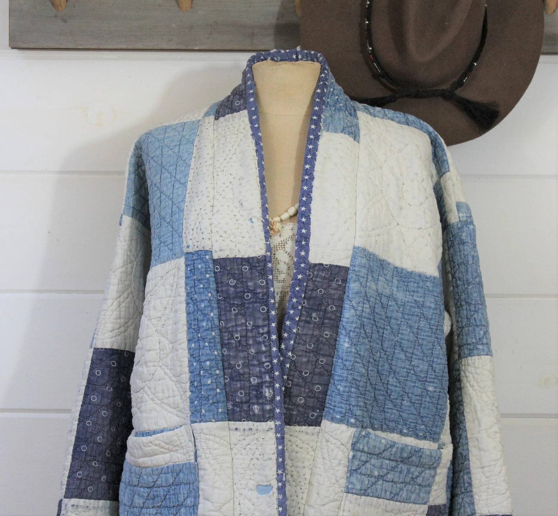 Heirloom Indigo Quilt Coat