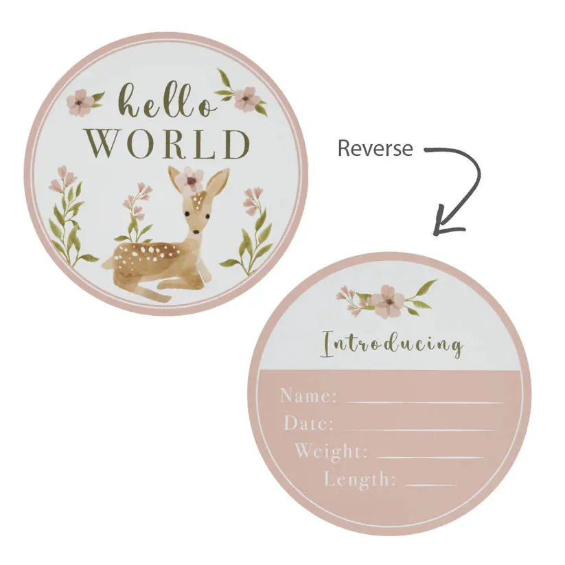 Hello World Baby Jersey Wrap Gift Set - Sophia's Garden White