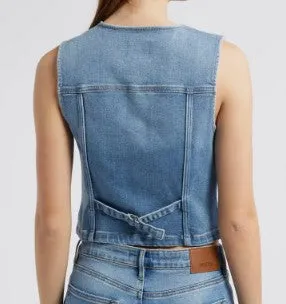 HIDDEN JEANS Rebel Regular Fitted Denim Vest By Hidden Jeans