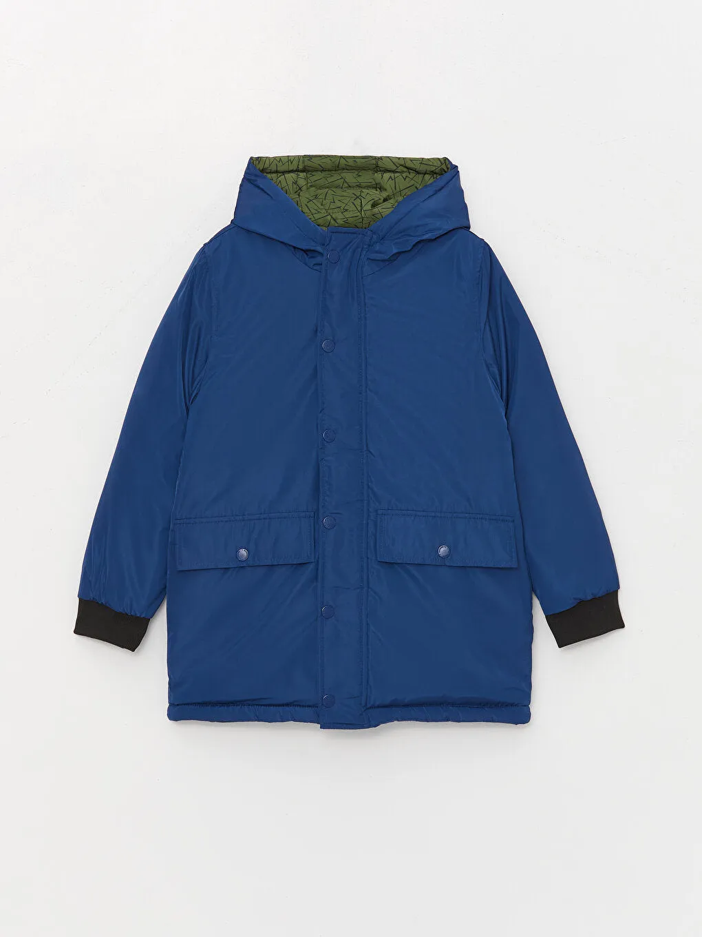 Hooded Reversible Boys Coat