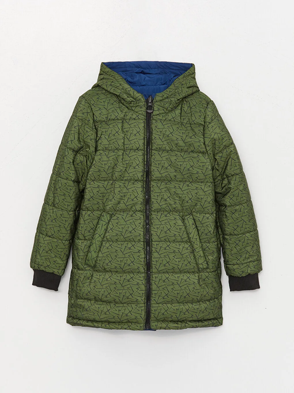 Hooded Reversible Boys Coat