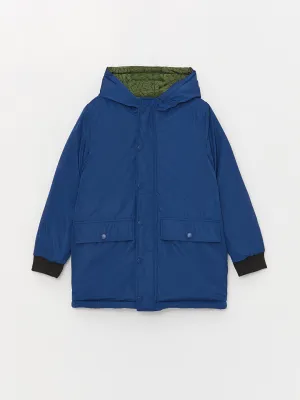 Hooded Reversible Boys Coat