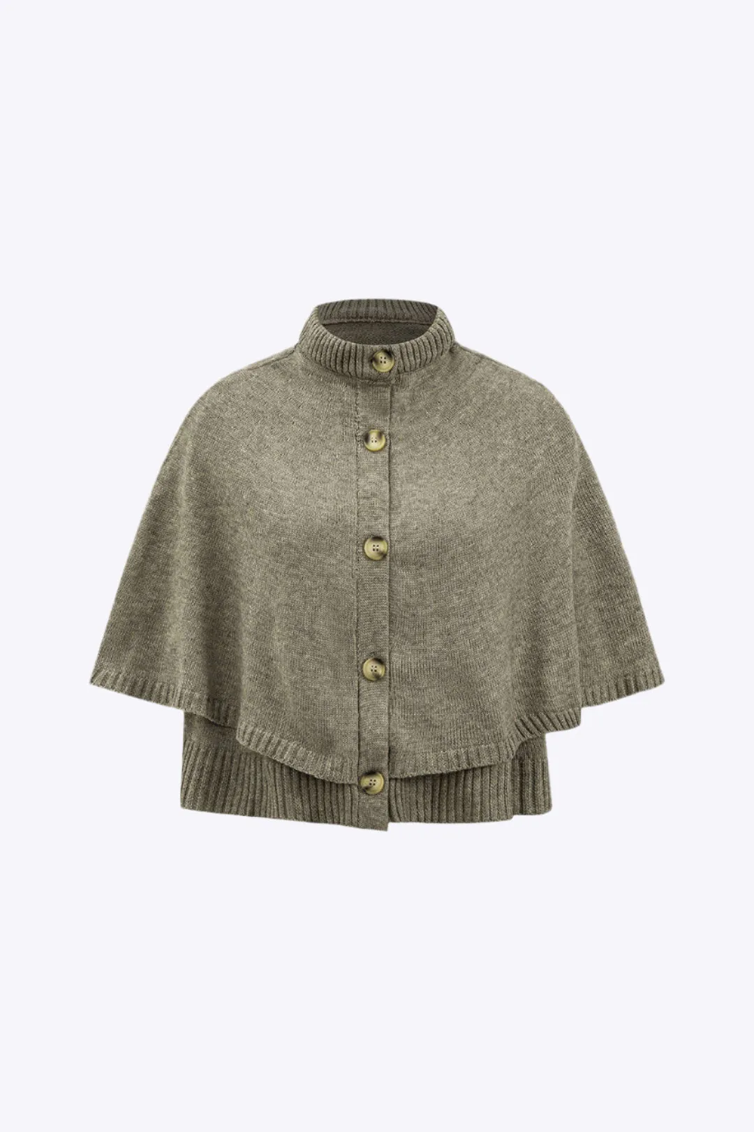 Hope - Knitted Button Short Loose Woman's Cardigan