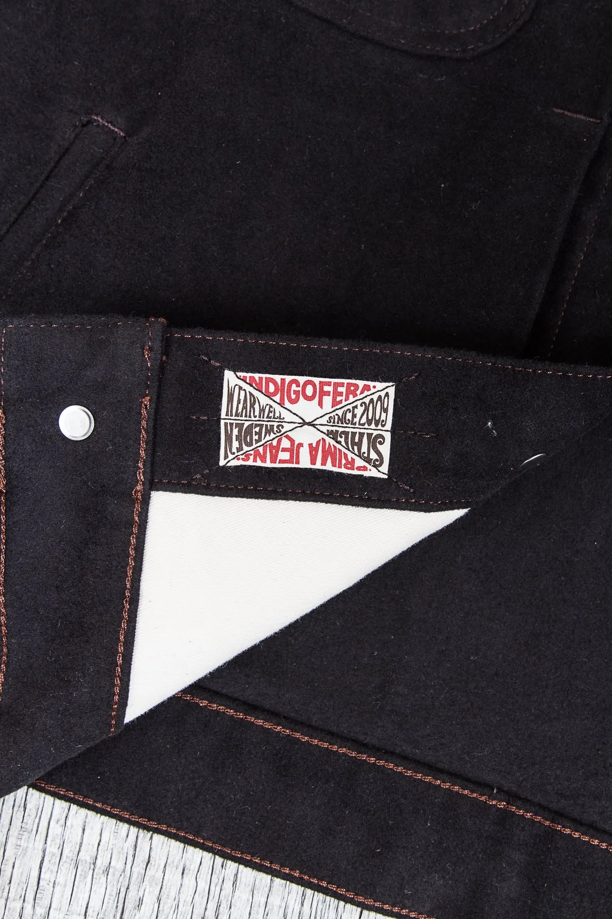 Indigofera Parsons Lodge Jacket Heavy Moleskin Black
