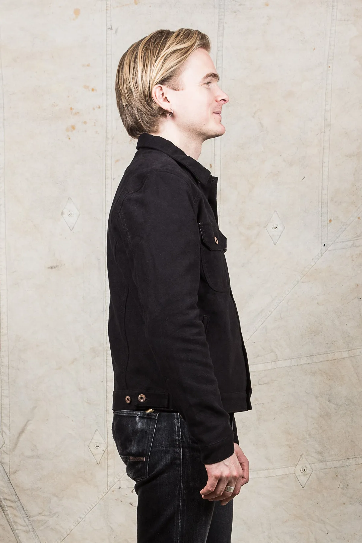 Indigofera Parsons Lodge Jacket Heavy Moleskin Black