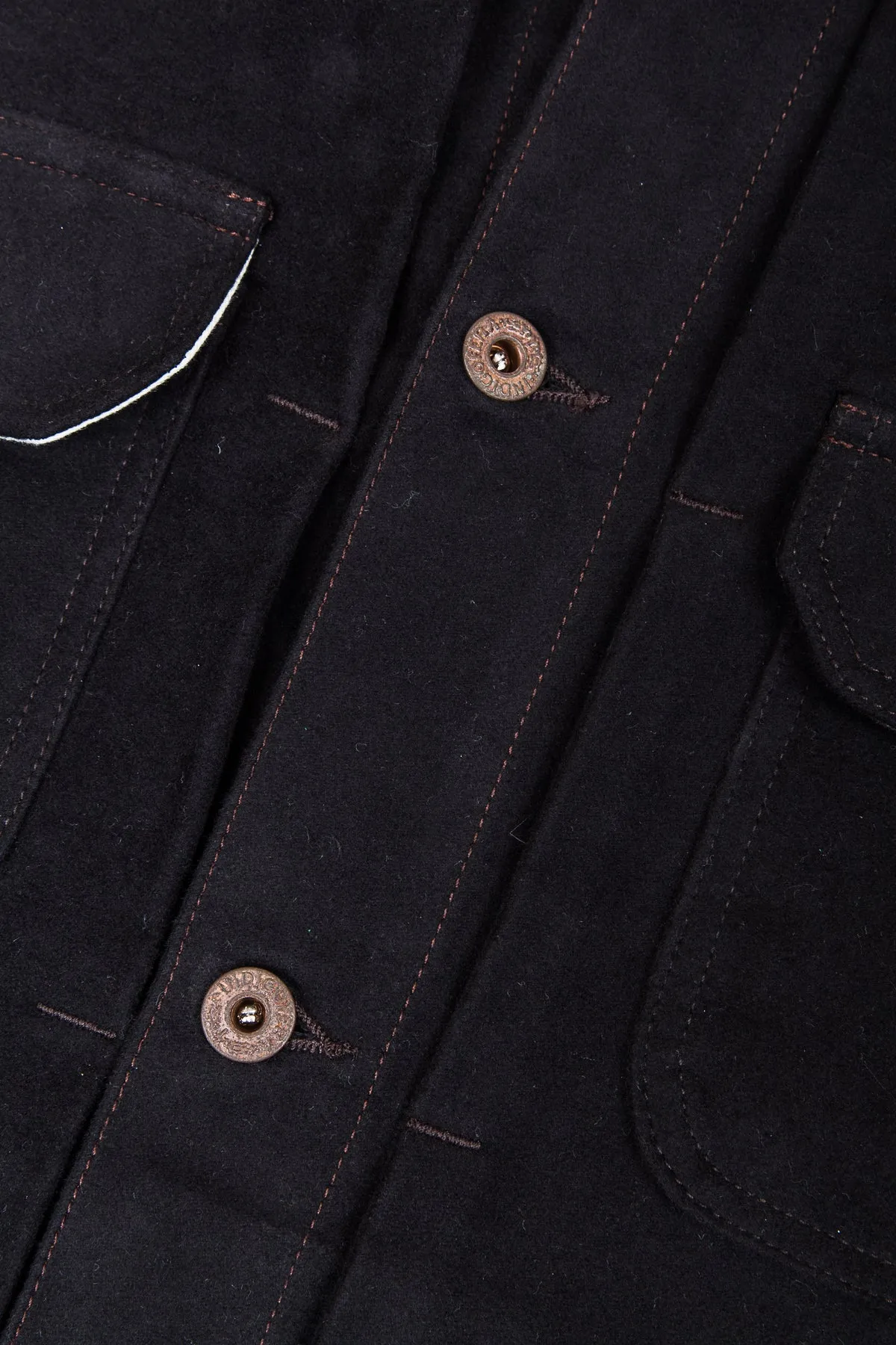 Indigofera Parsons Lodge Jacket Heavy Moleskin Black