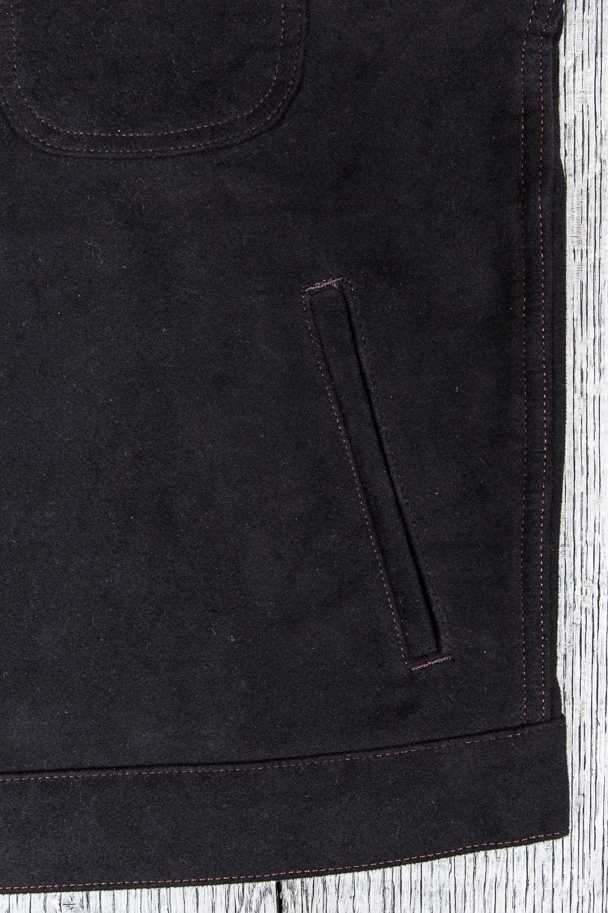 Indigofera Parsons Lodge Jacket Heavy Moleskin Black