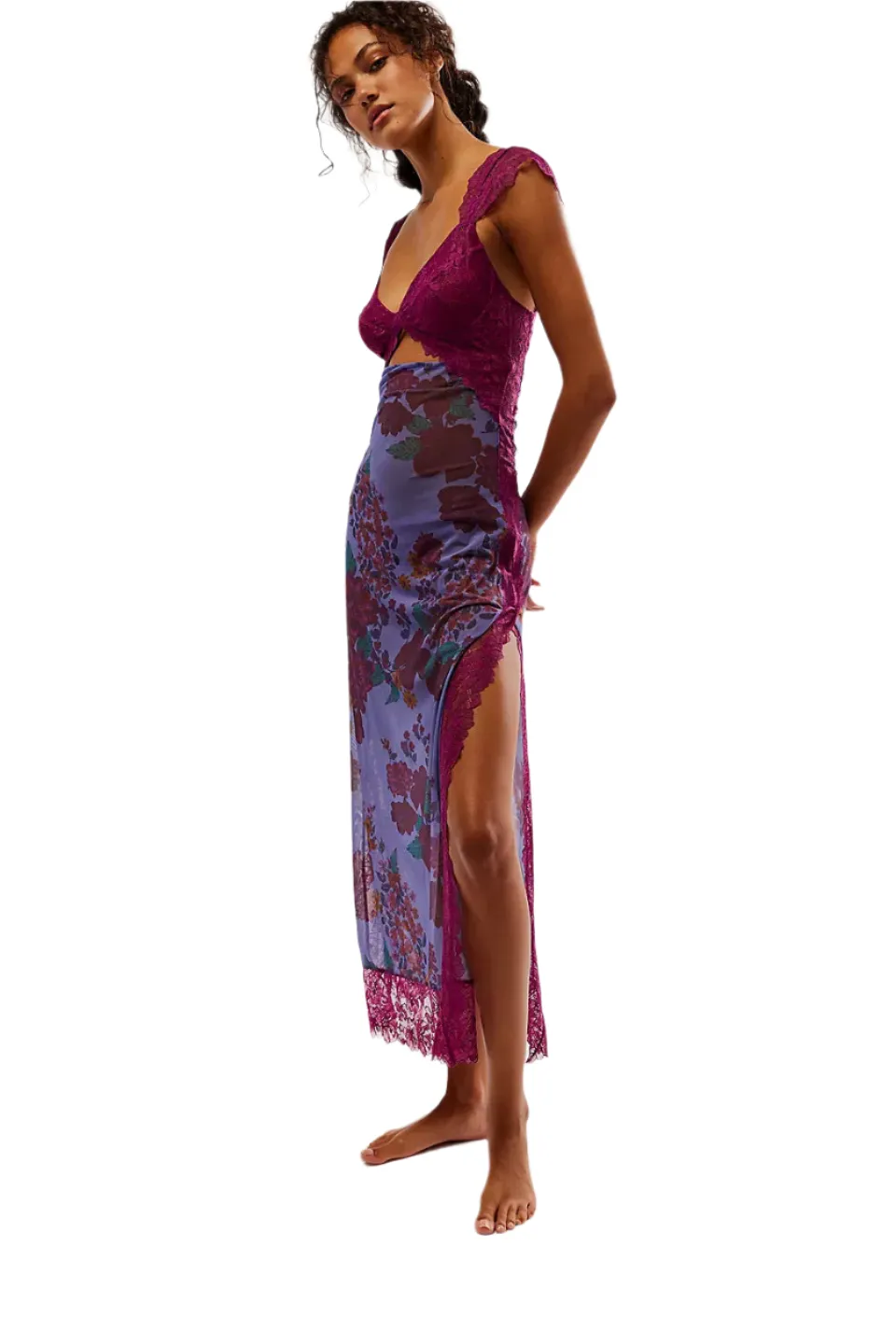 Isabelle – Floral Lace Back-Cutout Summer Dress For Women