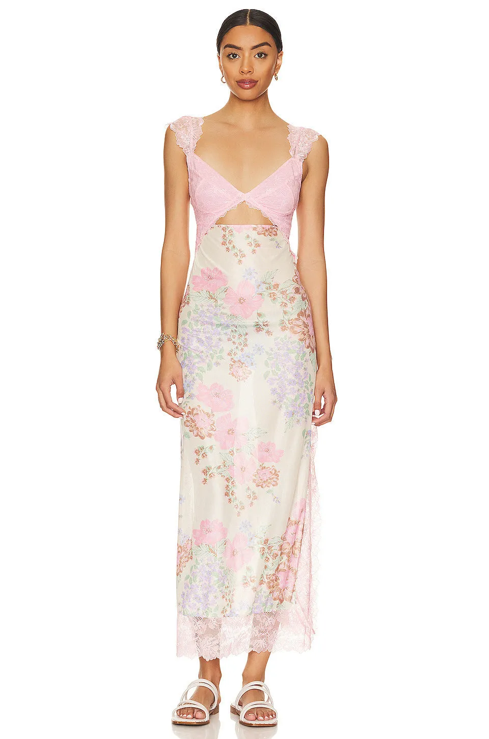 Isabelle – Floral Lace Back-Cutout Summer Dress For Women