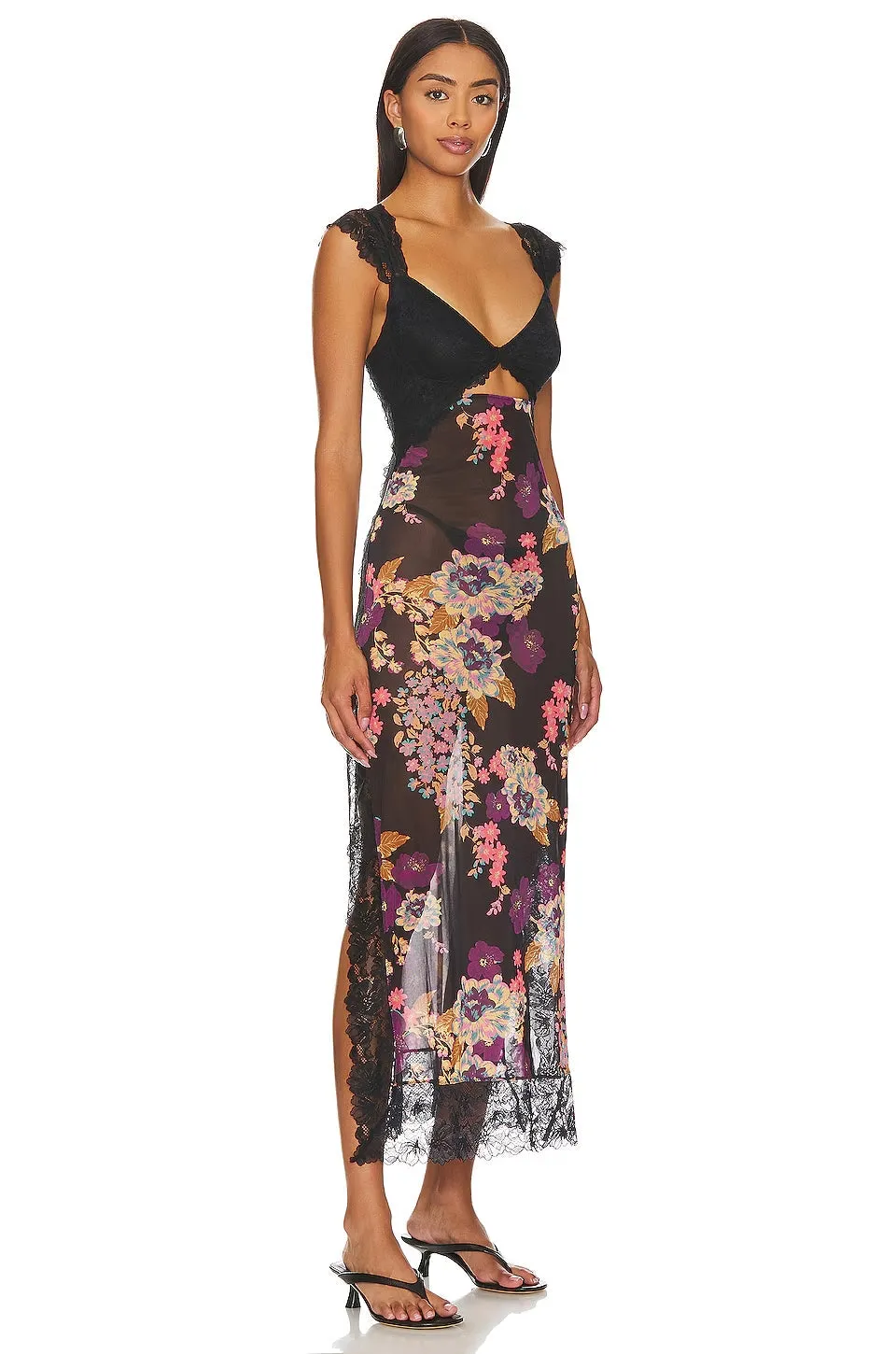 Isabelle – Floral Lace Back-Cutout Summer Dress For Women