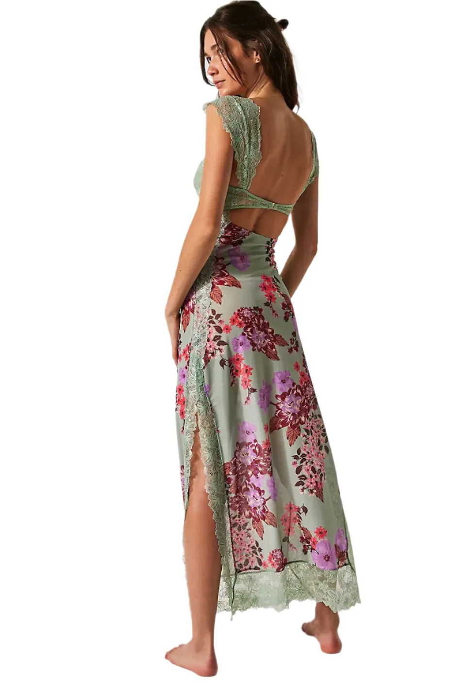 Isabelle – Floral Lace Back-Cutout Summer Dress For Women