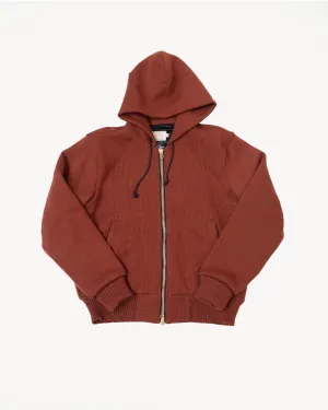 James Dant x Dehen - Full Zip Moto Hoodie - Tobacco