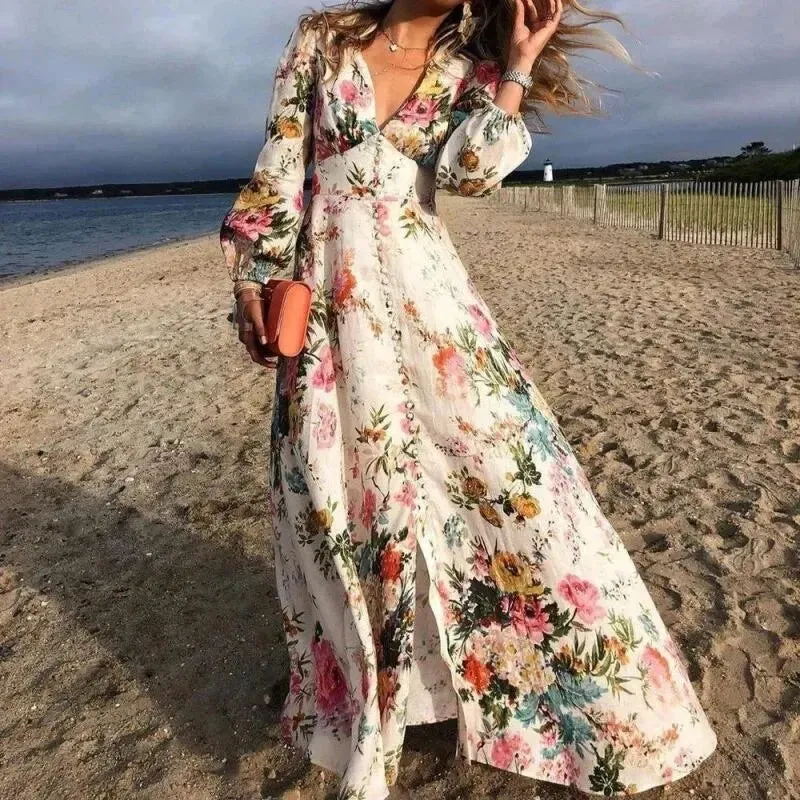Janis - Dress with floral pattern