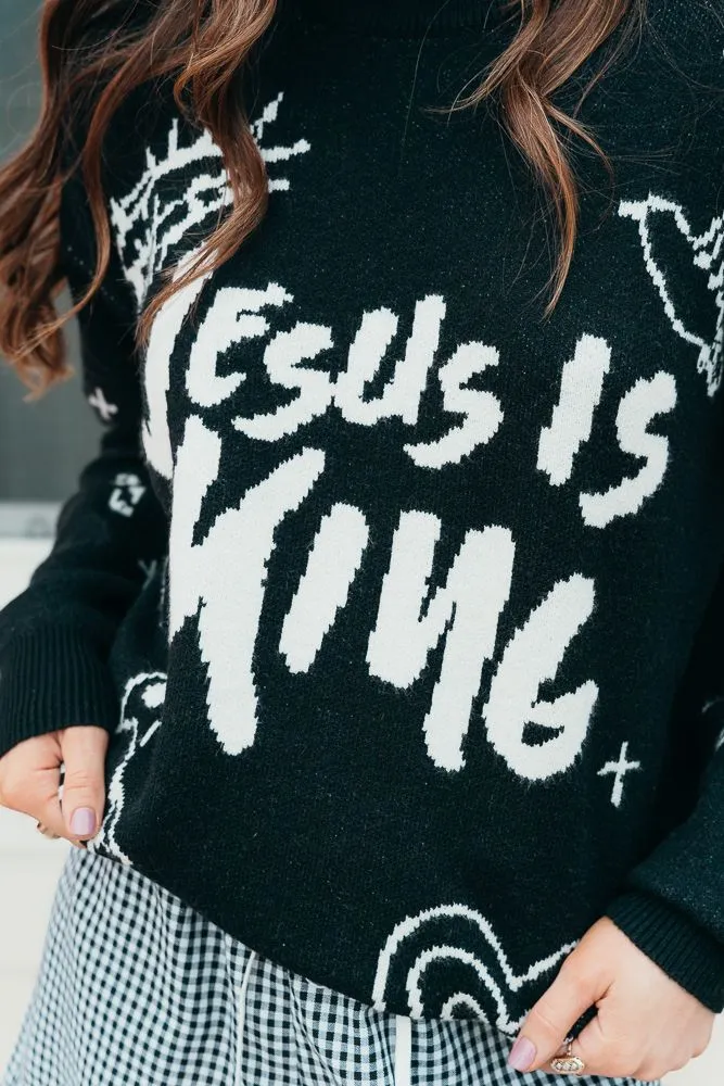 Jesus is King Jacquard Sweater