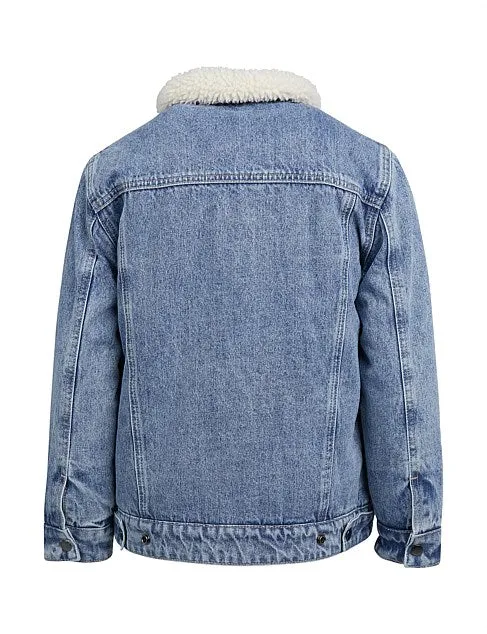 Jet Sherpa Denim Jacket by Sunnyville